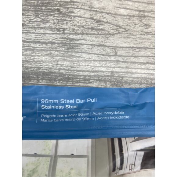 Brainerd 10 Multipack 96mm Stainless Steel Bar Pull P01012W-SS-SP Silver {80} - Picture 5 of 10